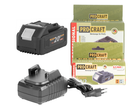 Zestaw akumulator 4Ah + ładowarka 2A