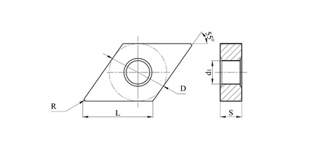 Płytka DNMG150408-SF ES5015
