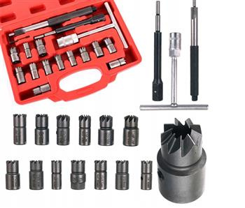 KPL FREZÓW DO GNIAZD WTRYSKIWACZY 17el.