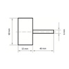 ŚCIERNICA LISTK. TRZP. 60x15x6 P240 SFL