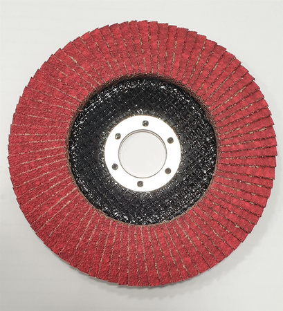 Tarcza lamelkowa P40 125mm ceramika ALFA czerwona