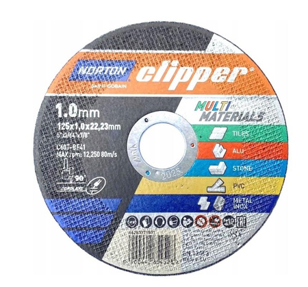 Tarcza 125x1,0x22,2 Clipper Multi 5w1