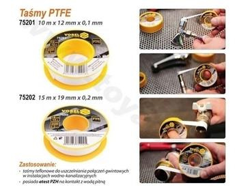 TAŚMA PTFE 15mx19mmx0,2mm