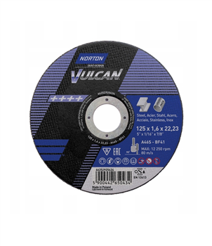 TARCZA 125x3,2x22 VULCAN- wypukła