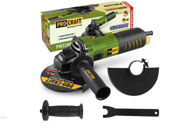 Szlifierka kątowa 125mm 1100W reg. obr. bezszczot.