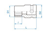 Nasadka udarowa 1/2" E-TORX E20
