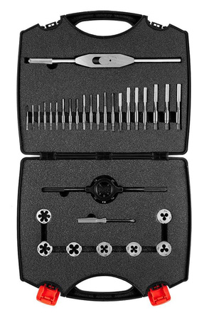 Zestaw gwintowników i narzynek M3-M12