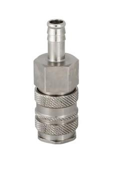 Szybkozłączka żeńska NW10 wąż 13mm Nikiel