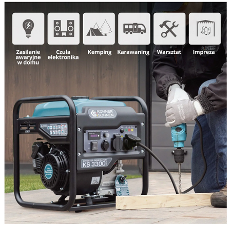 Agregat prądotwórczy inwertorowy 3,3kW