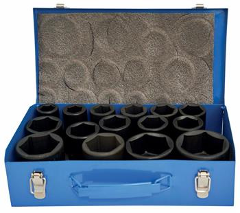 Nasadki udarowe 1" 22-60mm 15 szt