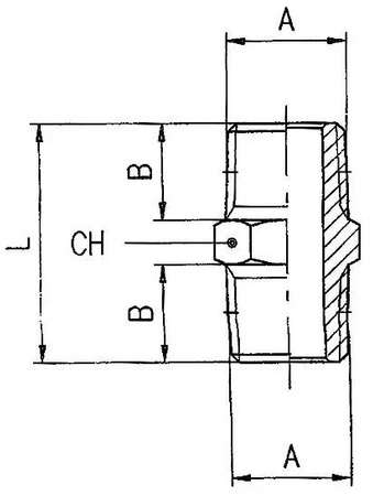 NYPEL G1/4" CHROM
