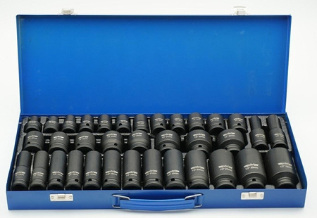 Nasadki udarowe krótkie i dł. 1/2" 8-32mm 35szt.