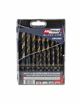 Kpl. wierteł do metalu M2 1,0-10,0mm 19szt.