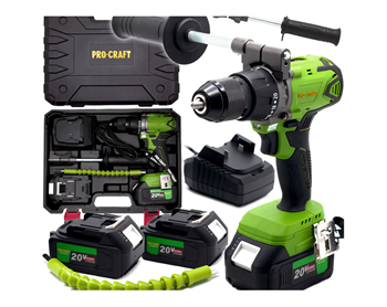 Wiertarko-wkrętarka aku. 50Nm 2x4Ah