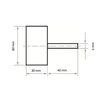 Ściernica listk. trzp. 80x30x6 P320 SFL