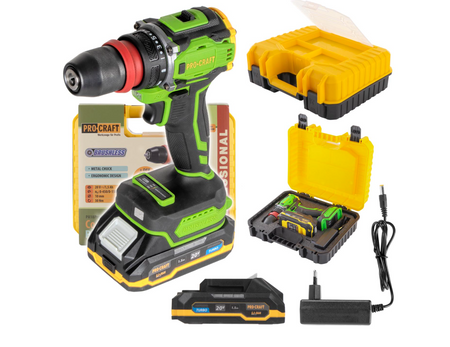 Wiertarko-wkrętarka 18V 2w1 uchwyt wymienny