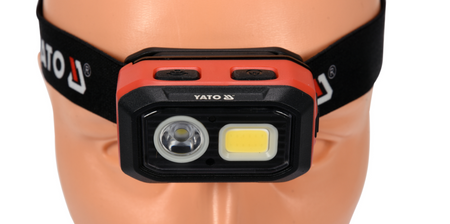 Latarka czołowa 500Lm aku. cz.ruchu