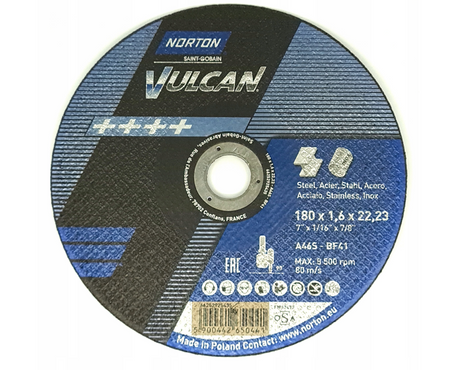 Tarcza 180x1,6x22 Vulcan A46S