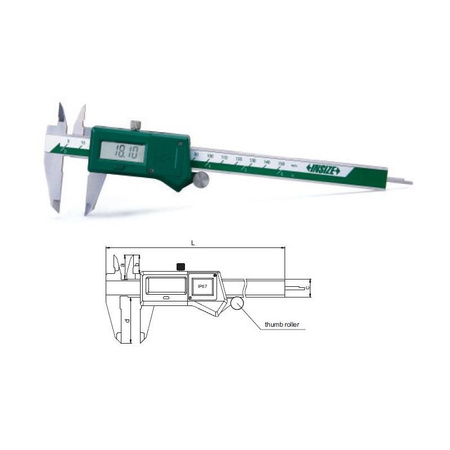 Suwmiarka 150cyfr. 6" IP67 3V/ABS/SQ rolka