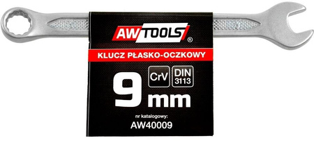 Klucz płasko - oczkowy 9mm