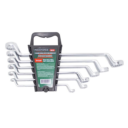 Zestaw kluczy oczkowo-odgiętych 8-24mm 6el.