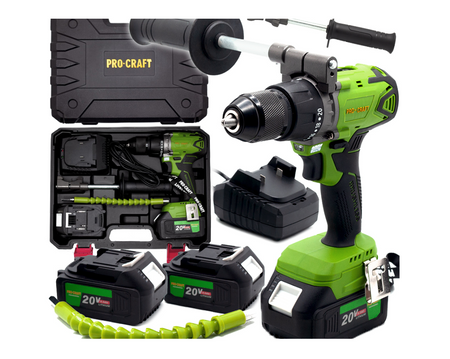 Wiertarko-wkrętarka aku. 50Nm 2x4Ah