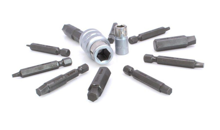 Zestaw bitów do wykręcania śrub hex 1/4” I 1/2”
