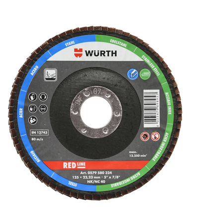 TARCZA LAMELKA D125 G40 RED LINE