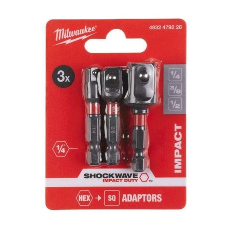 Adapter do nasadek udarowych 3szt.