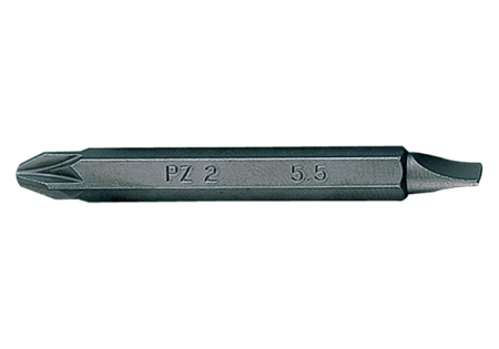 BIT 1/4" PZ2 / PŁASKI 5,5x1,0x60mm