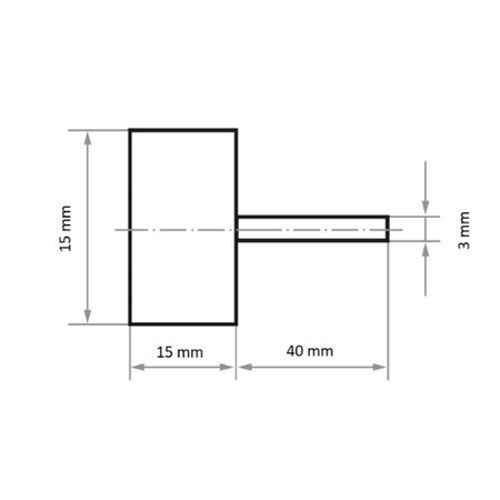 ŚCIERNICA LISTK. TRZP. 15x15x3mm P80 SFL