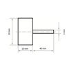 ŚCIERNICA LISTK. TRZP. 20x10x3mm P80 SFL