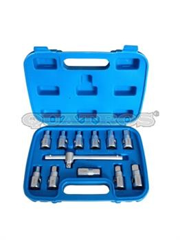 Kpl. kluczy do korka oleju 3/8" 12szt.