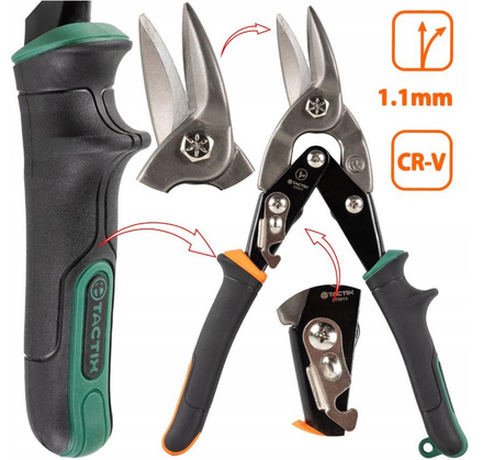 TACTIX Nożyce do blachy 250mm prawe