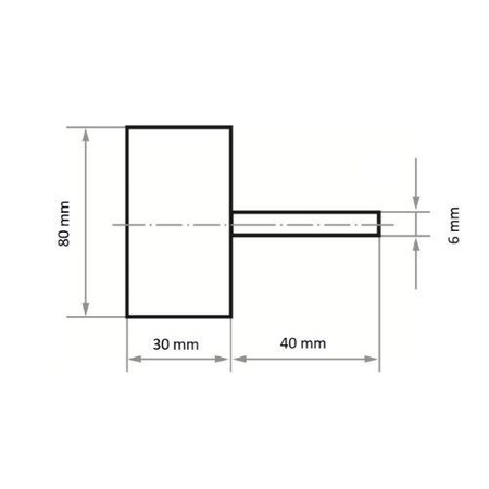 Ściernica listk. trzp. 80x30x6 P320 SFL
