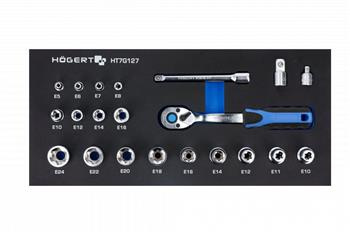 Zestaw narzędzi 3/8" 22el. wkład EVA