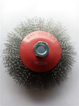 Szczotka tarczowa 125mm M14 drut karbowany