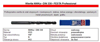 WIERTŁO NWKA  11.1mm FESTA PRO