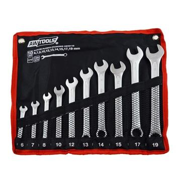 Kpl. kluczy pł.-ocz. 10szt (6-19mm)