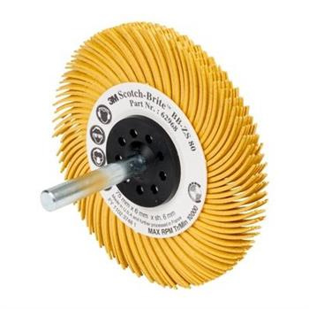 Szczotka 3M BB-ZS 75x6x6 P80 żółta