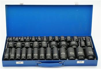 Nasadki udarowe krótkie i dł. 1/2" 8-32mm 35szt.