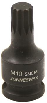 Bit udar. SPLINE M10x60mm z nasadką 1/2"