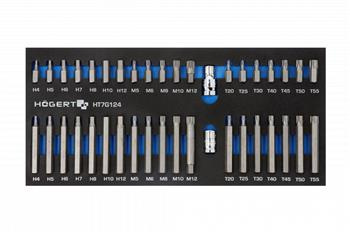 Zestaw bitów 10mm 40szt wkład EVA