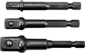 ADAPTERY HEX DO NASADEK 1/4, 3/8, 1/2"