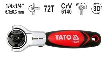 Grzechotka do bitów i nasadek 1/4"x1/4"