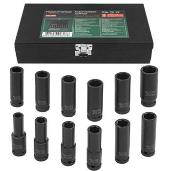 Zestaw nasad. udar. długich 1/2" 6-KT 10-24mm 12el