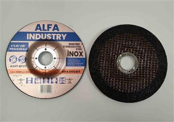 Tarcza 125x6,4 ALFA INDUSTRY INOX różowa