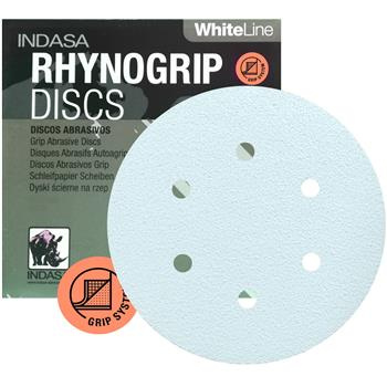 KRĄŻEK 150mm P150 6H RHYNOGRIP WHITE