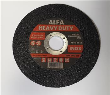 Tarcza 125x1,0x22,2 ALFA HEAVY DUTY INOX czerwona